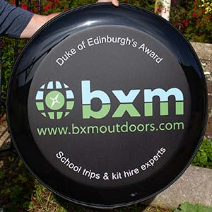 Wheel cover with full colour printed disk.