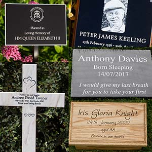 See our huge range of memorials in all kinds of materials.