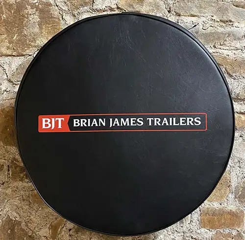 Two colour screen printed trailer covers