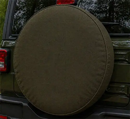 Close-up of Drab Olive Canvas Cover
